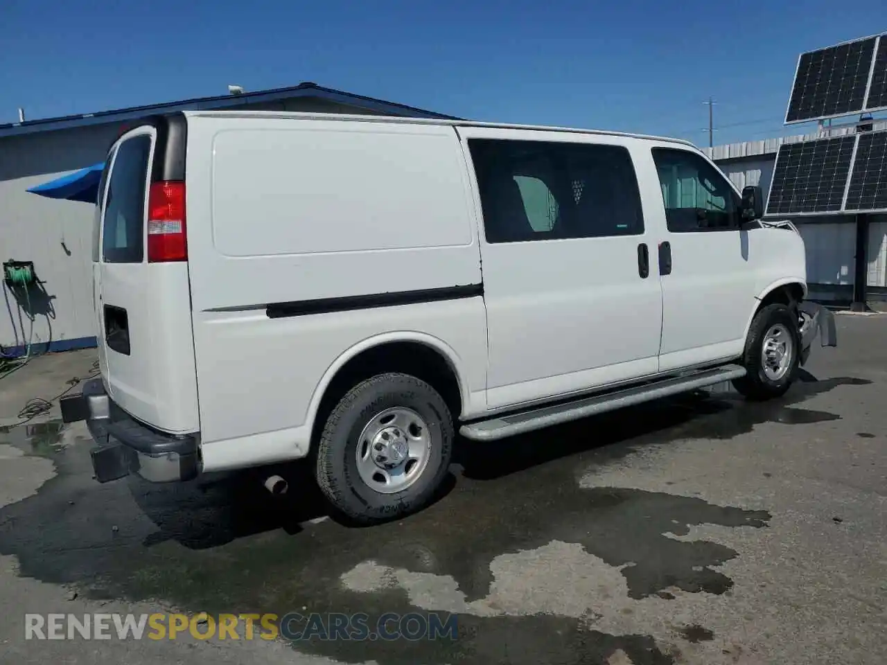 3 Photograph of a damaged car 1GCWGAFG9K1299520 CHEVROLET EXPRESS 2019