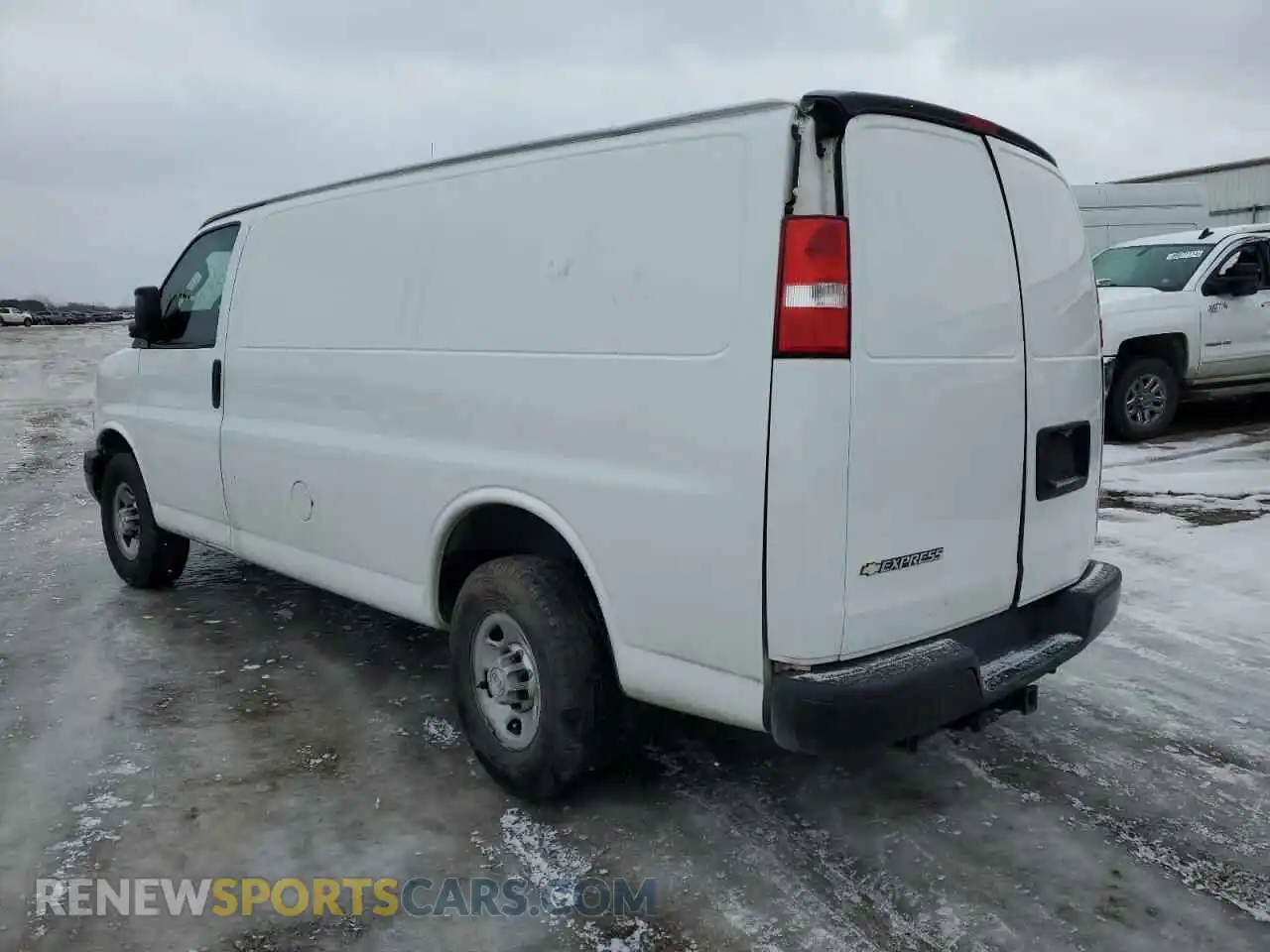 2 Photograph of a damaged car 1GCWGAFGXK1313599 CHEVROLET EXPRESS 2019