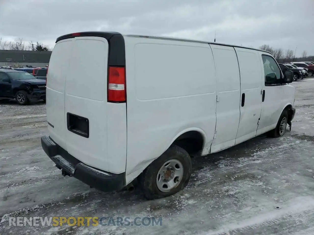 3 Photograph of a damaged car 1GCWGAFGXK1313599 CHEVROLET EXPRESS 2019