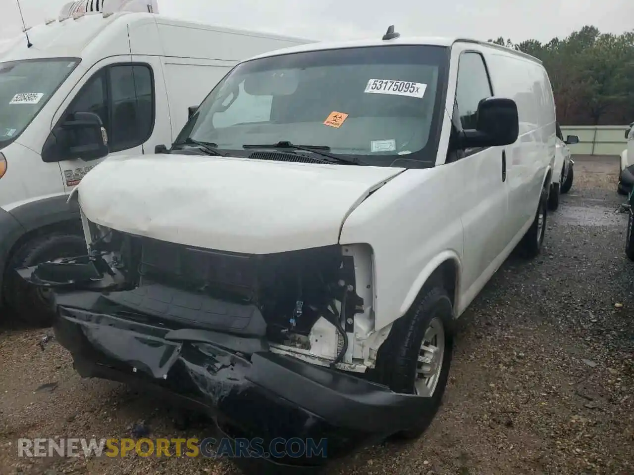 1 Photograph of a damaged car 1GCWGAFG3L1147914 CHEVROLET EXPRESS 2020