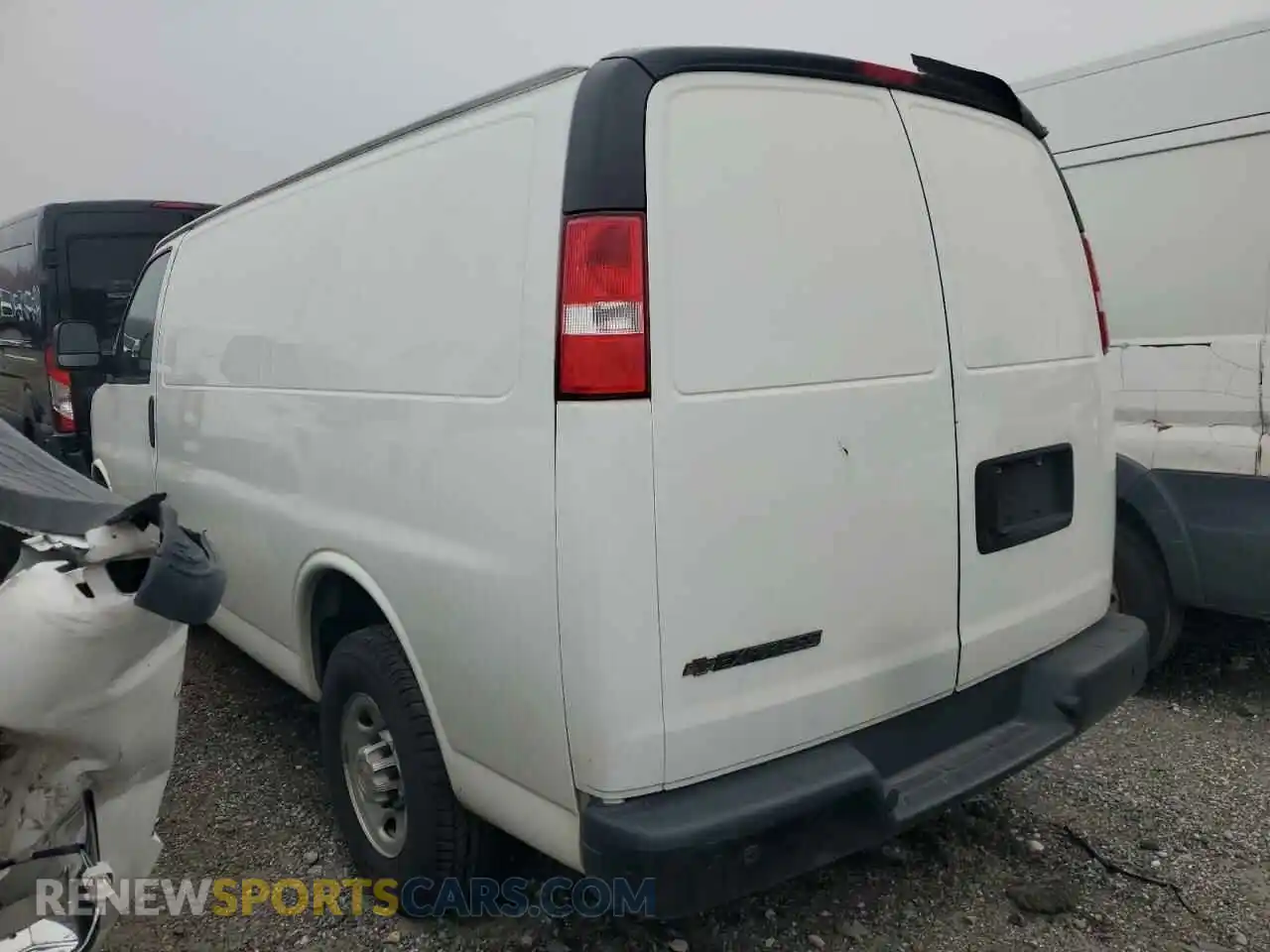 2 Photograph of a damaged car 1GCWGAFG3L1147914 CHEVROLET EXPRESS 2020