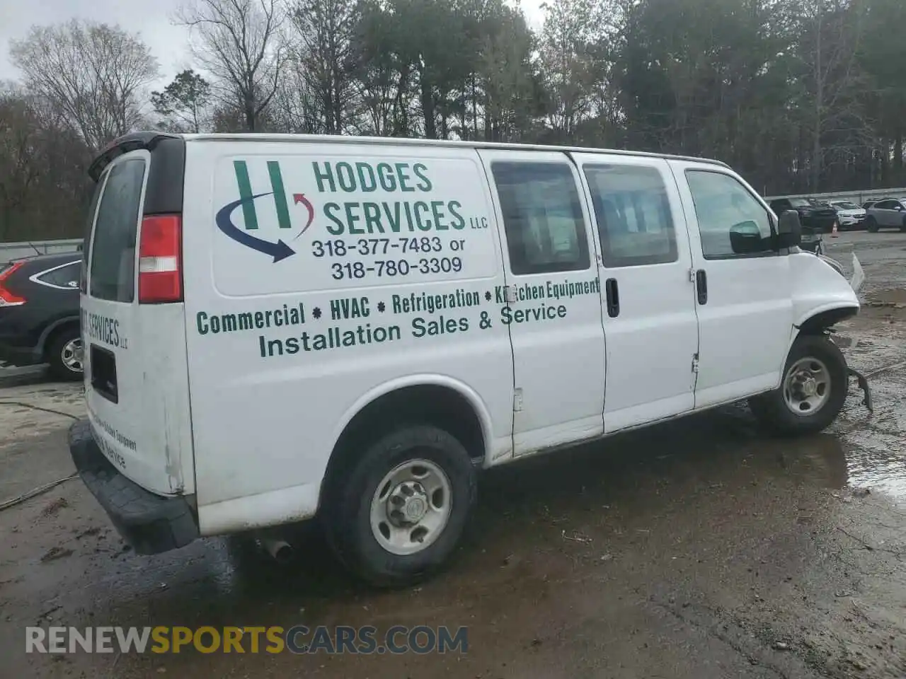 3 Photograph of a damaged car 1GCWGAFGXL1119169 CHEVROLET EXPRESS 2020