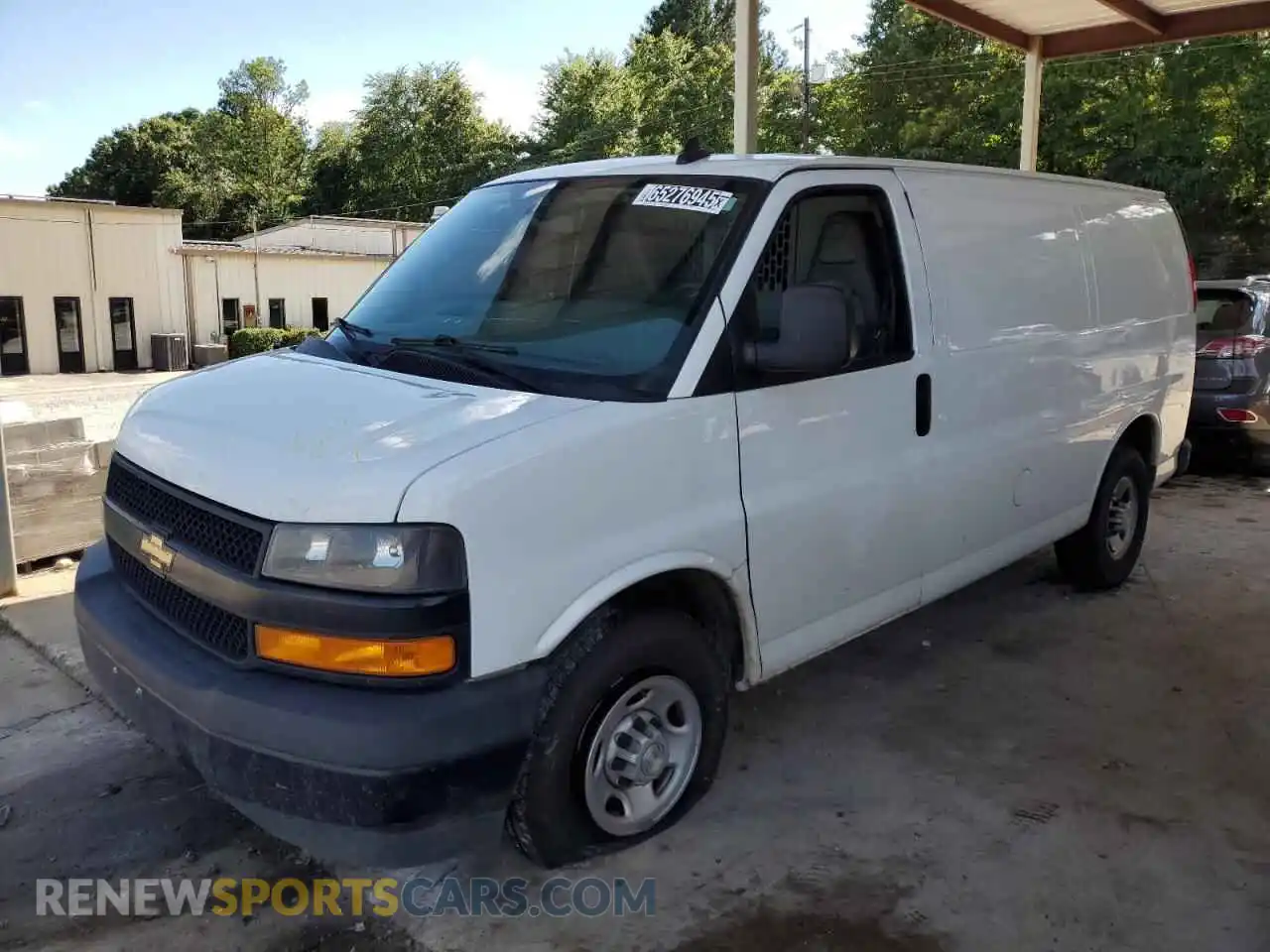 1 Photograph of a damaged car 1GCWGAF73M1162883 CHEVROLET EXPRESS 2021