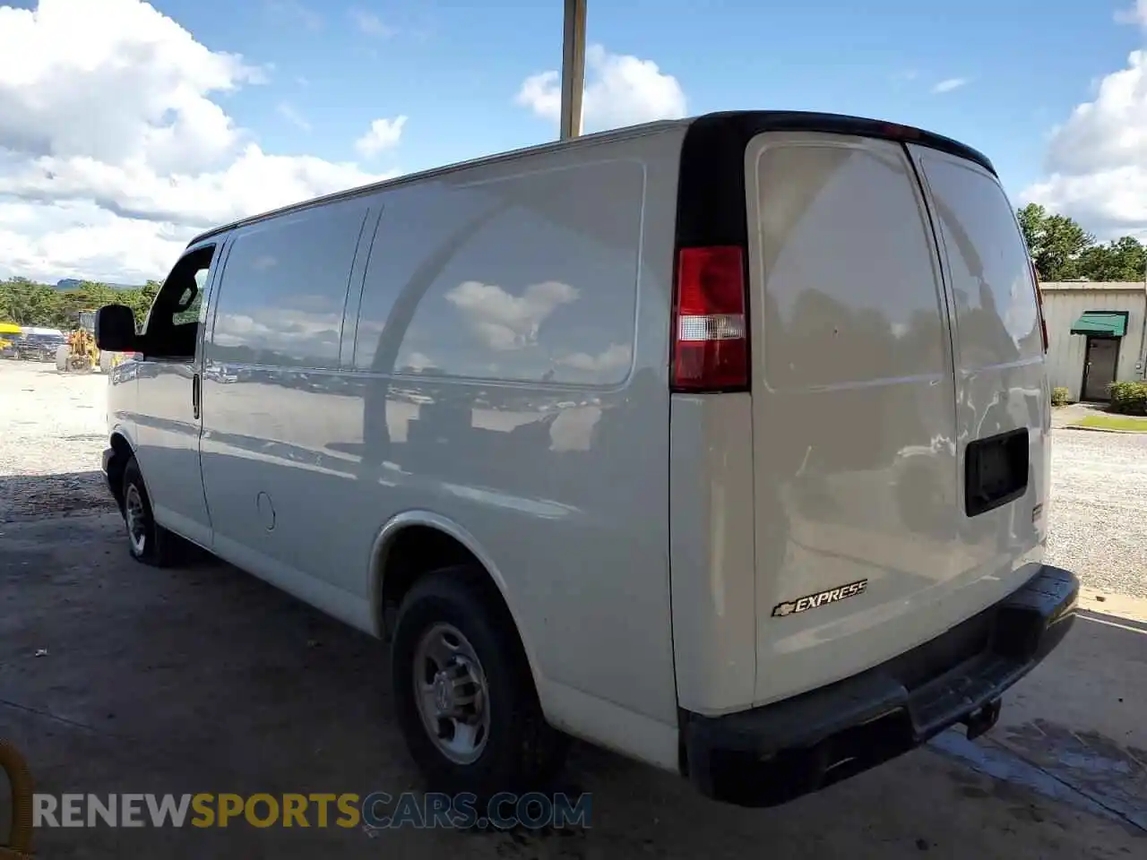 2 Photograph of a damaged car 1GCWGAF73M1162883 CHEVROLET EXPRESS 2021
