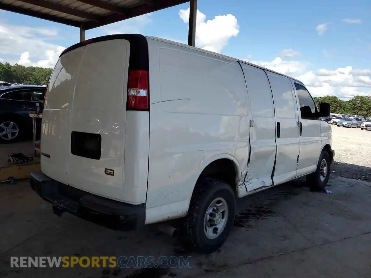 3 Photograph of a damaged car 1GCWGAF73M1162883 CHEVROLET EXPRESS 2021