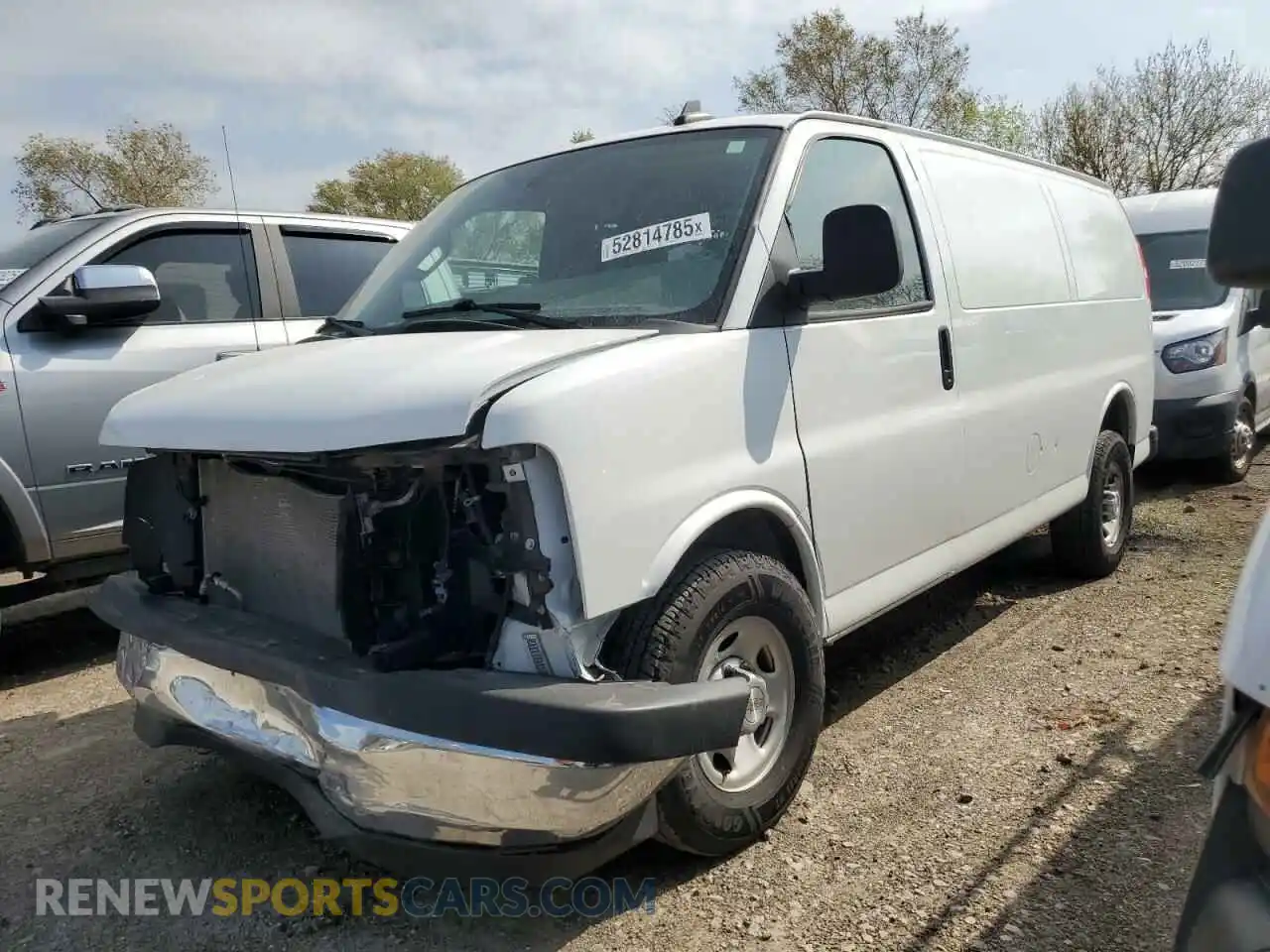 1 Photograph of a damaged car 1GCWGAF77M1311814 CHEVROLET EXPRESS 2021