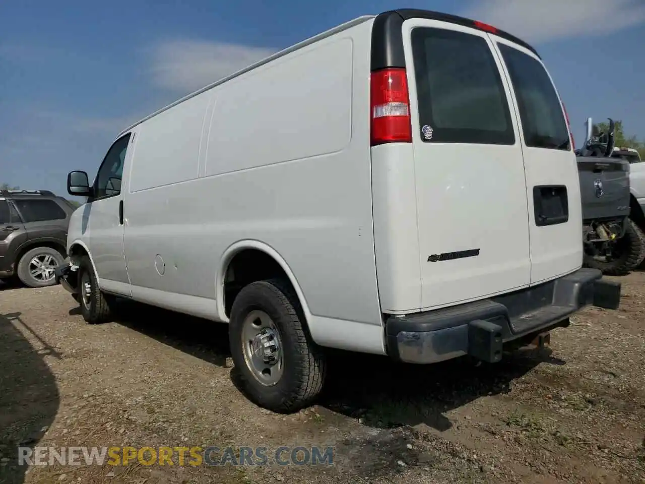 2 Photograph of a damaged car 1GCWGAF77M1311814 CHEVROLET EXPRESS 2021