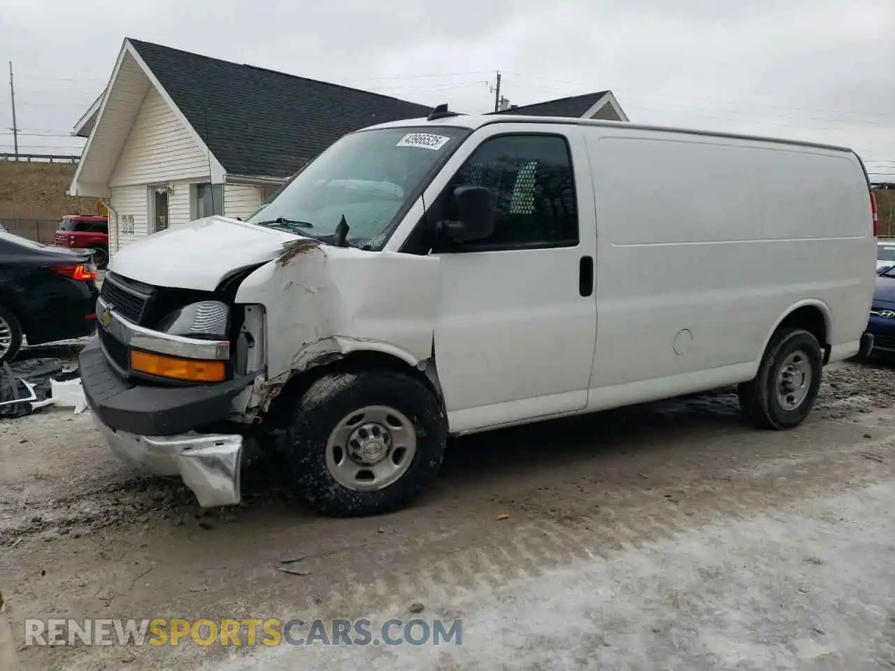 1 Photograph of a damaged car 1GCWGAFP1M1218139 CHEVROLET EXPRESS 2021
