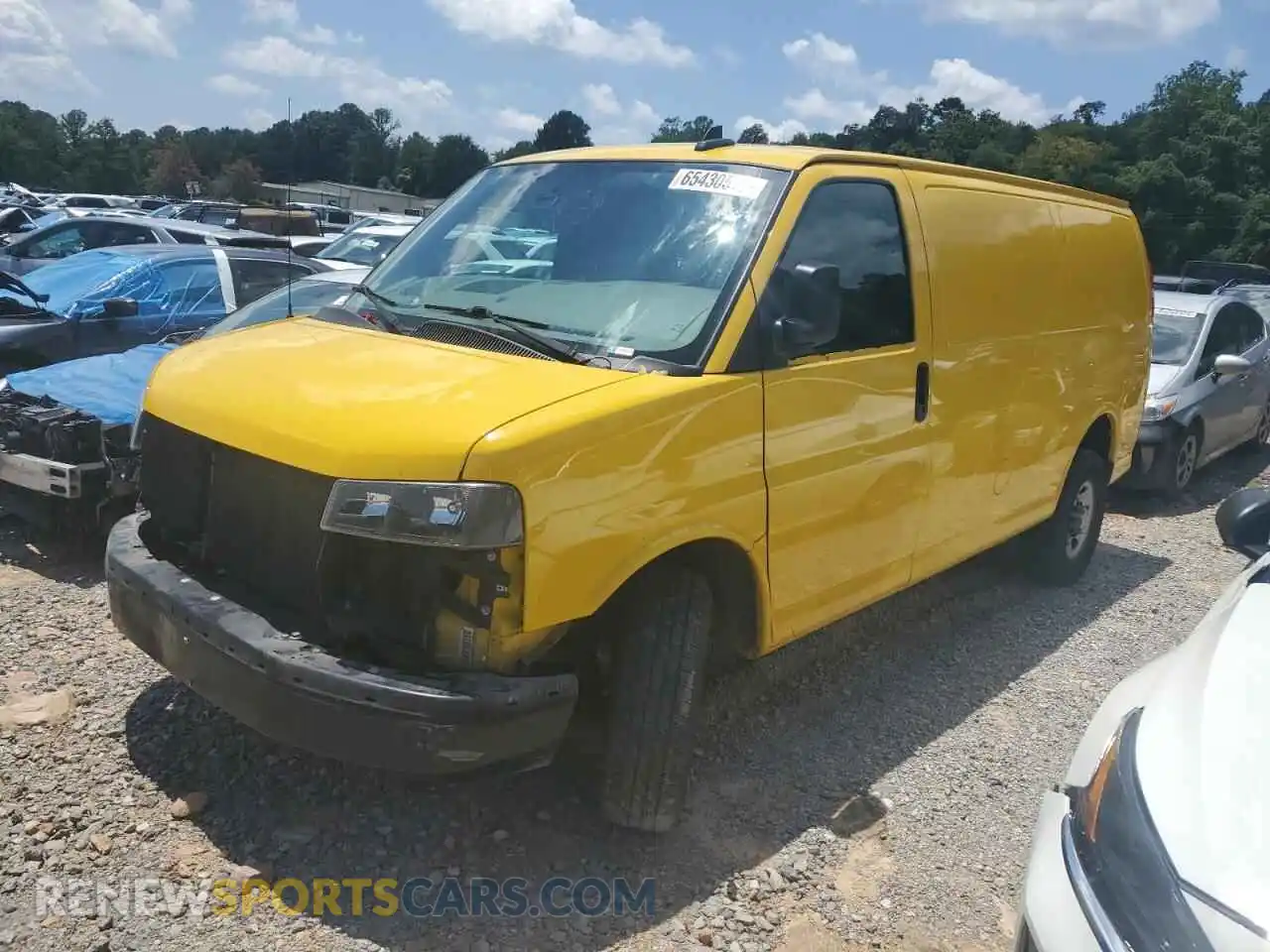 1 Photograph of a damaged car 1GCWGAFP5M1174873 CHEVROLET EXPRESS 2021