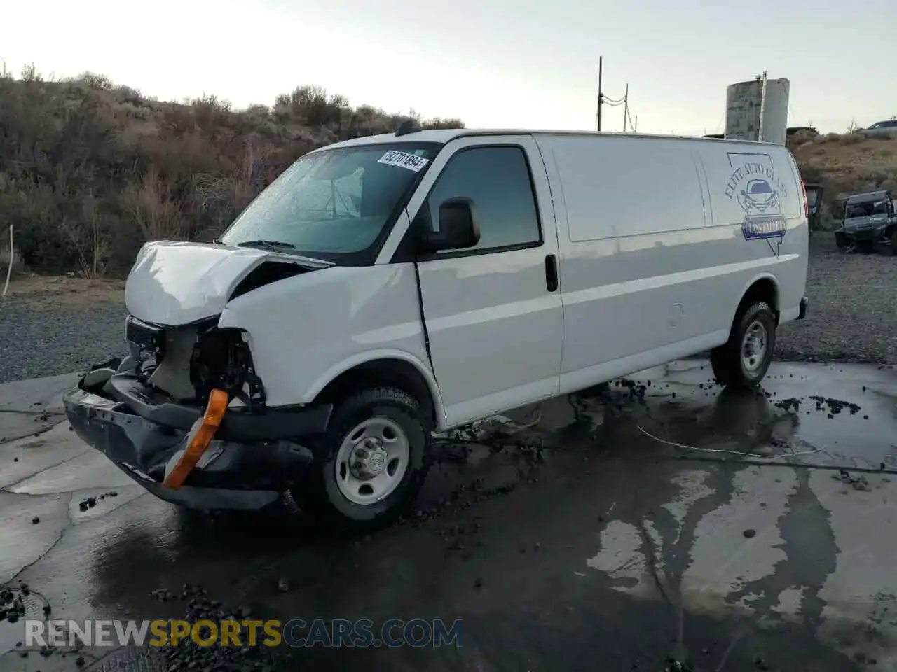 1 Photograph of a damaged car 1GCWGBFP0M1206747 CHEVROLET EXPRESS 2021