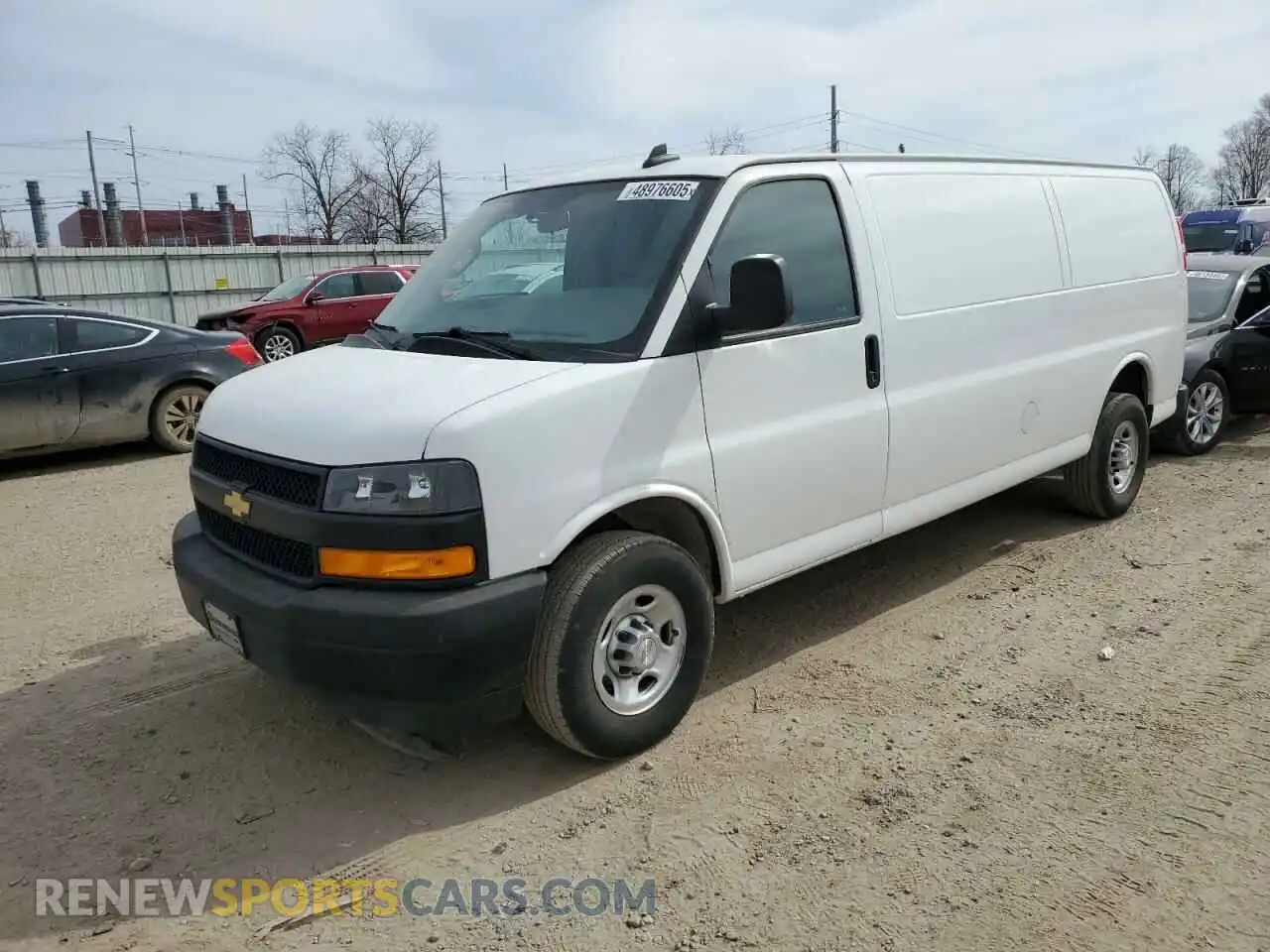 1 Photograph of a damaged car 1GCWGBFP2M1305053 CHEVROLET EXPRESS 2021