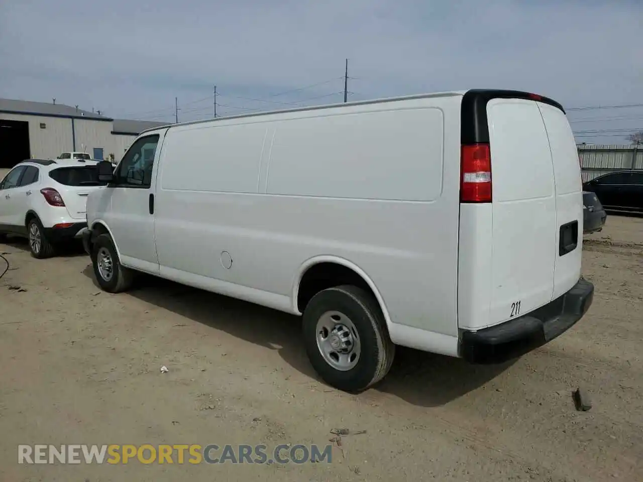 2 Photograph of a damaged car 1GCWGBFP2M1305053 CHEVROLET EXPRESS 2021