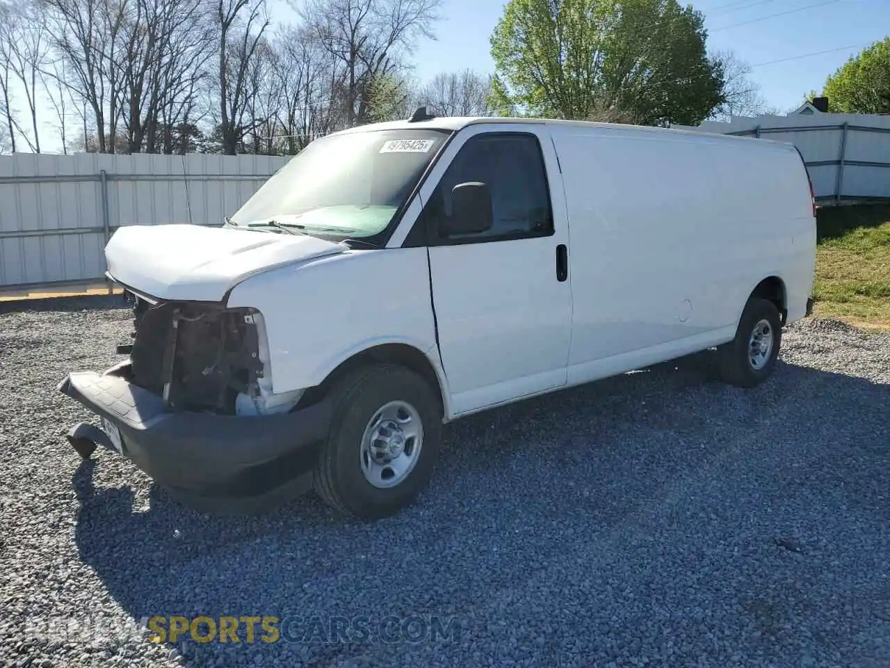 1 Photograph of a damaged car 1GCWGBFP9M1229797 CHEVROLET EXPRESS 2021