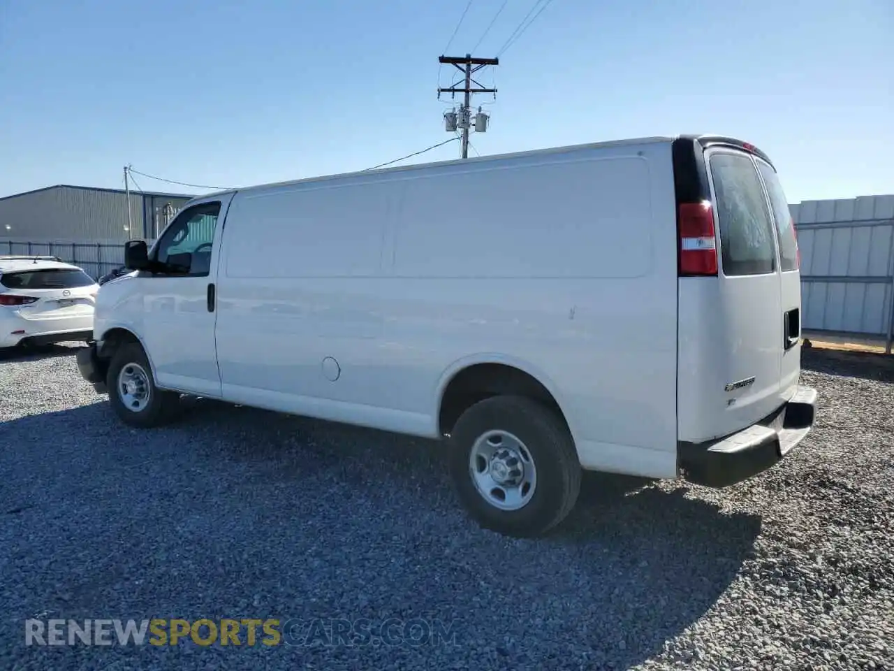2 Photograph of a damaged car 1GCWGBFP9M1229797 CHEVROLET EXPRESS 2021