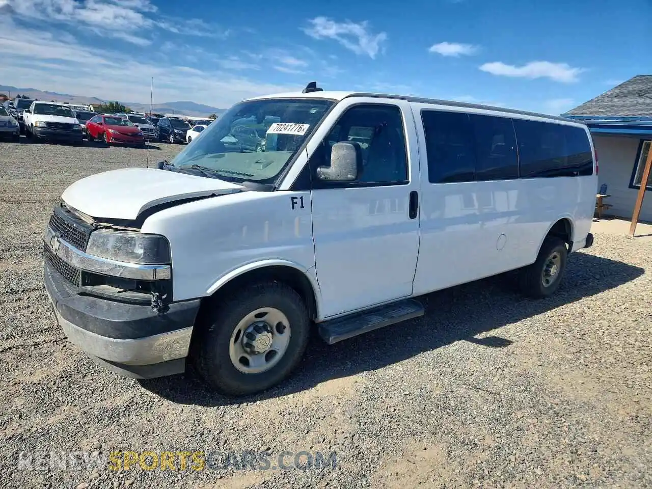 1 Photograph of a damaged car 1GAZGPF78N1195954 CHEVROLET EXPRESS 2022