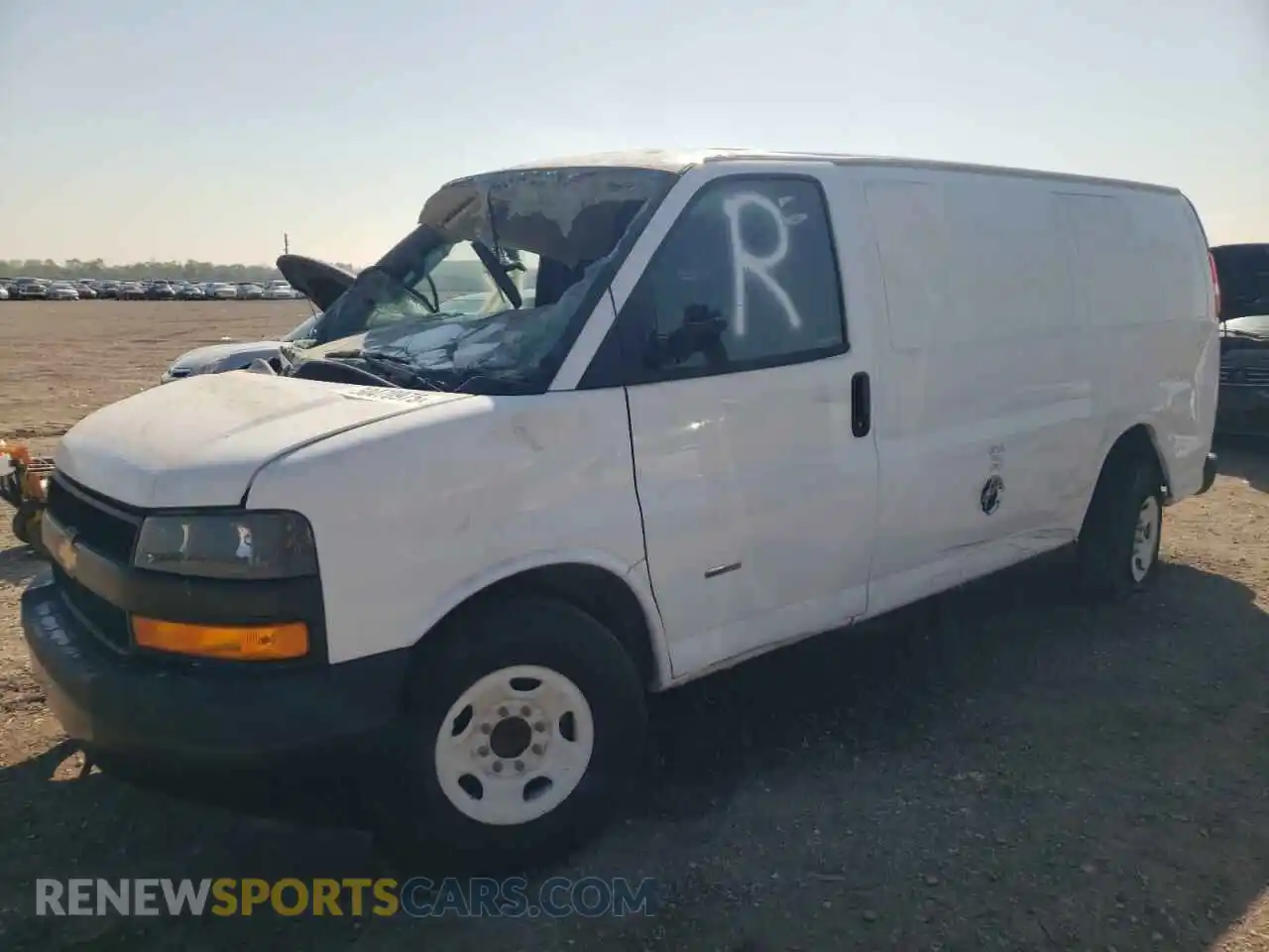 1 Photograph of a damaged car 1GCWGAF11N1231552 CHEVROLET EXPRESS 2022