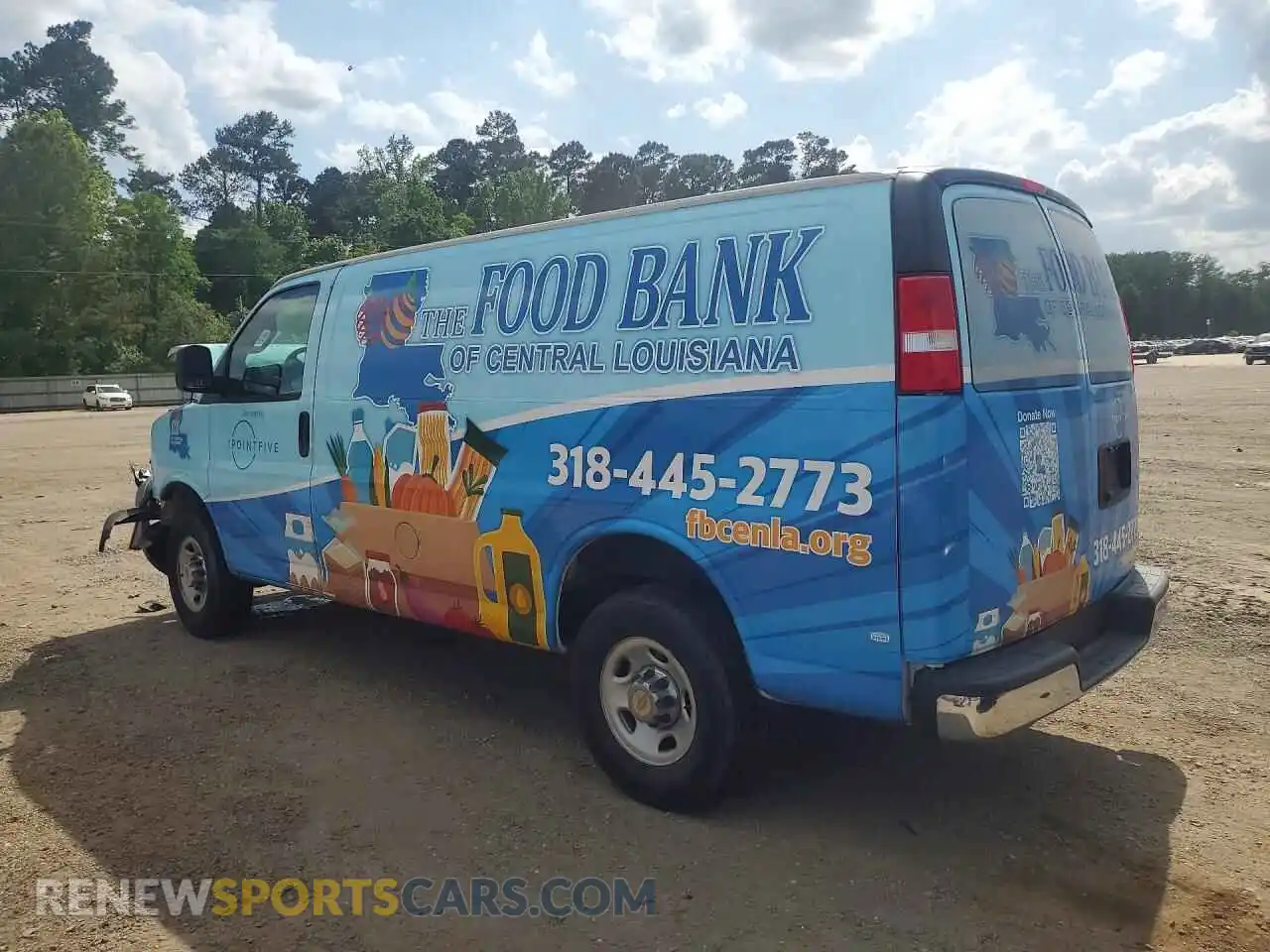 2 Photograph of a damaged car 1GCWGAF70N1237573 CHEVROLET EXPRESS 2022