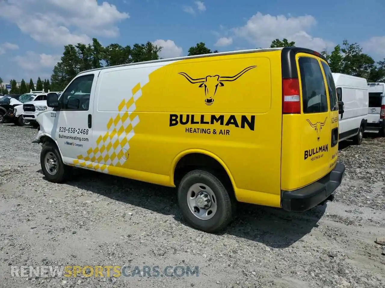 2 Photograph of a damaged car 1GCWGAF71N1198508 CHEVROLET EXPRESS 2022