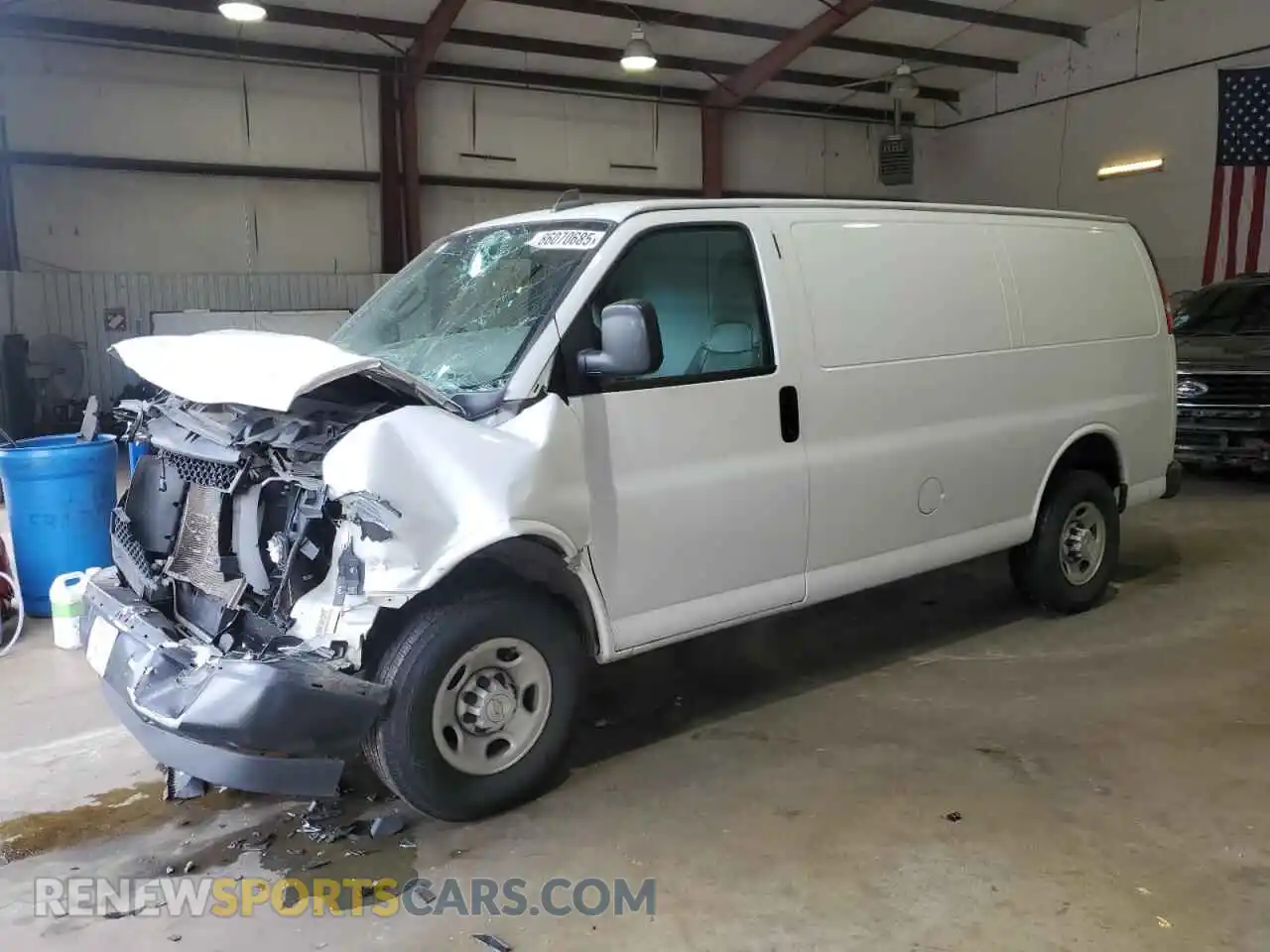 1 Photograph of a damaged car 1GCWGAFP0N1174782 CHEVROLET EXPRESS 2022