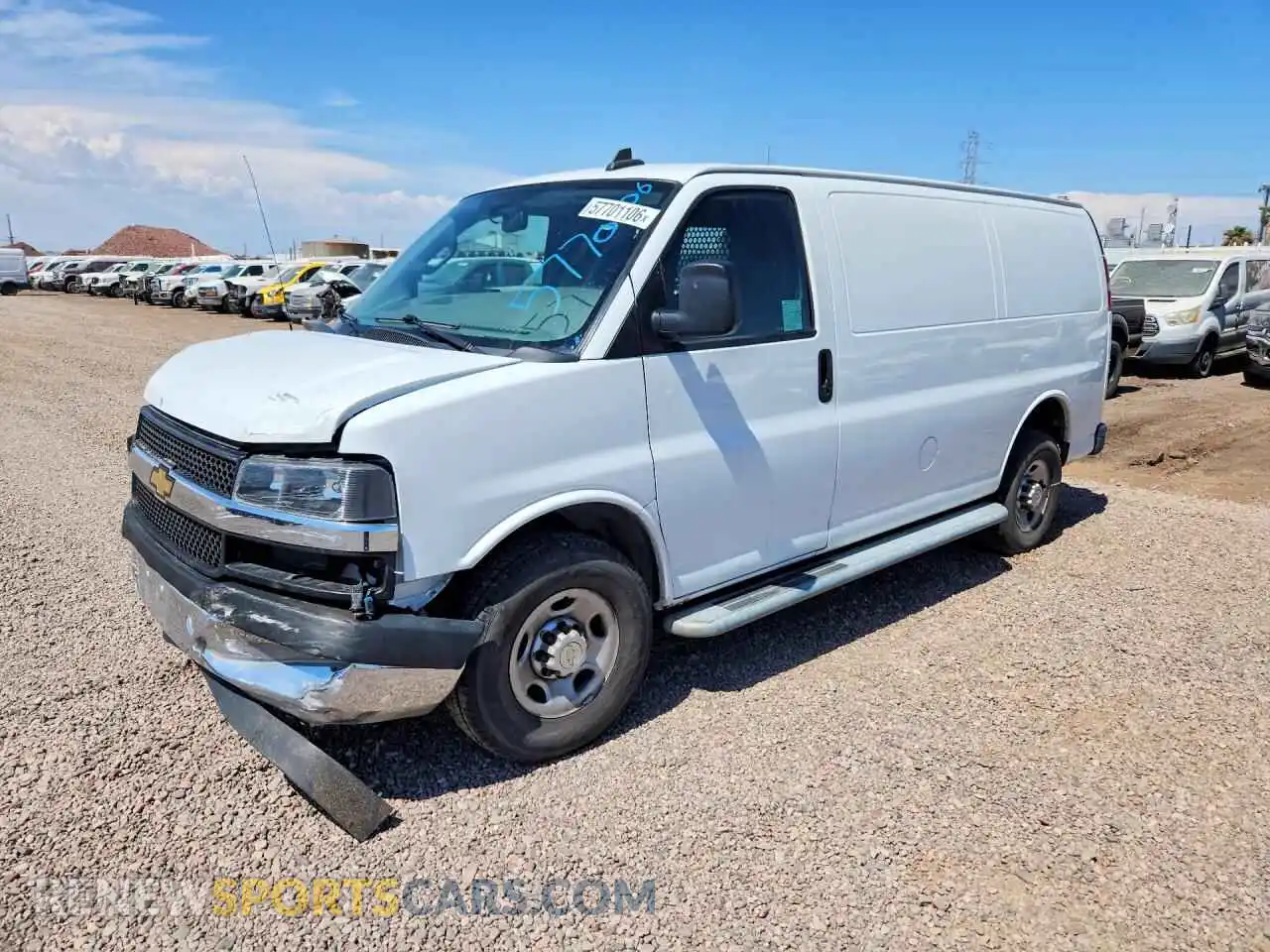 1 fotografías del automóvil dañado 1GCWGAFP1N1224721 CHEVROLET EXPRESS 2022