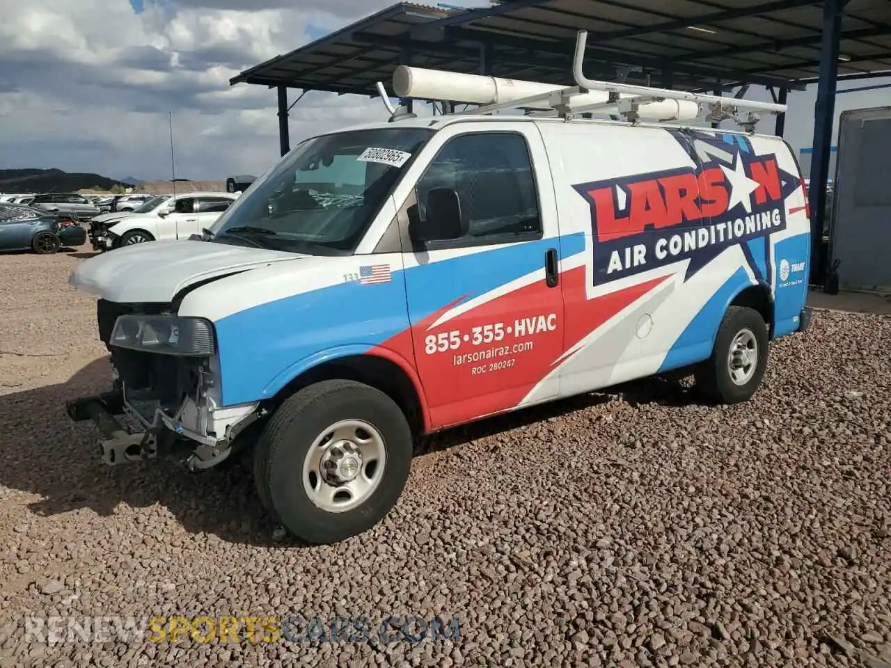 1 Photograph of a damaged car 1GCWGAFP2N1291652 CHEVROLET EXPRESS 2022