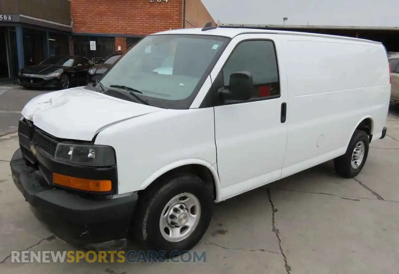 2 Photograph of a damaged car 1GCWGAFP7N1182202 CHEVROLET EXPRESS 2022