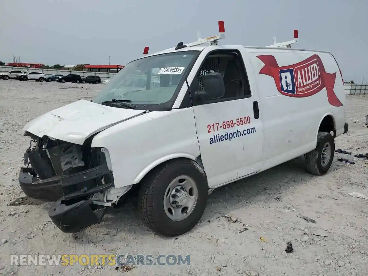 1 Photograph of a damaged car 1GCWGAFP8N1271101 CHEVROLET EXPRESS 2022