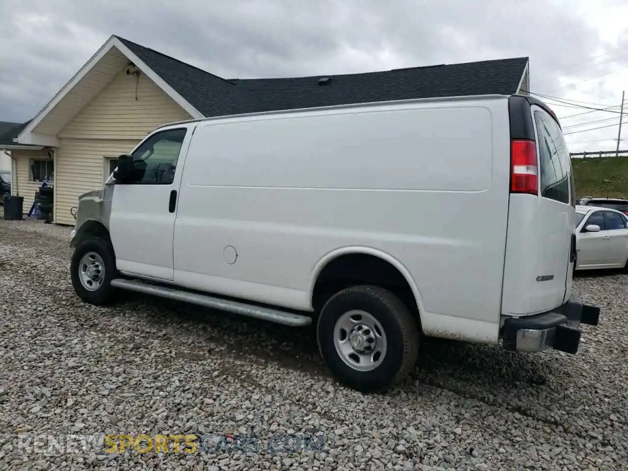 2 Photograph of a damaged car 1GCWGAFPXN1155012 CHEVROLET EXPRESS 2022