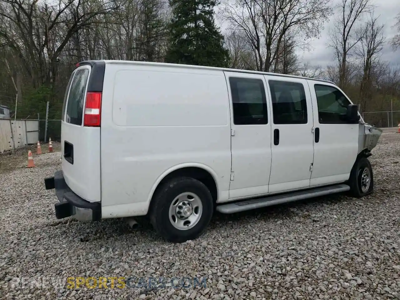 3 Photograph of a damaged car 1GCWGAFPXN1155012 CHEVROLET EXPRESS 2022