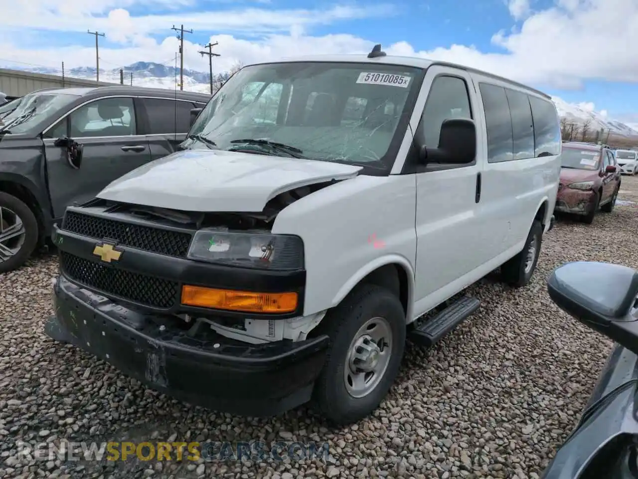 1 Фотография поврежденного автомобиля 1GAWGEFP4P1211318 CHEVROLET EXPRESS 2023