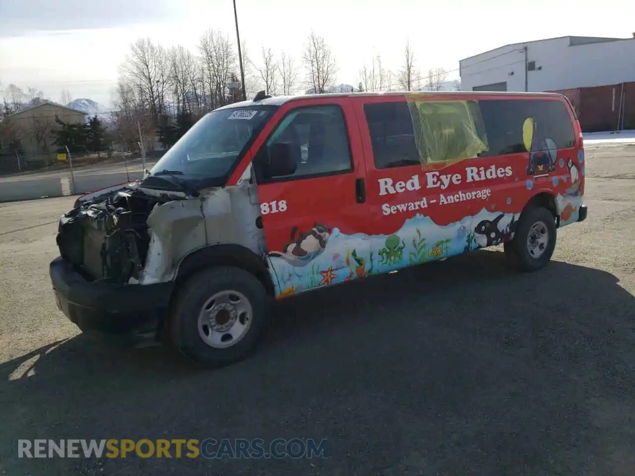 1 Photograph of a damaged car 1GAZGNFP9P1138816 CHEVROLET EXPRESS 2023