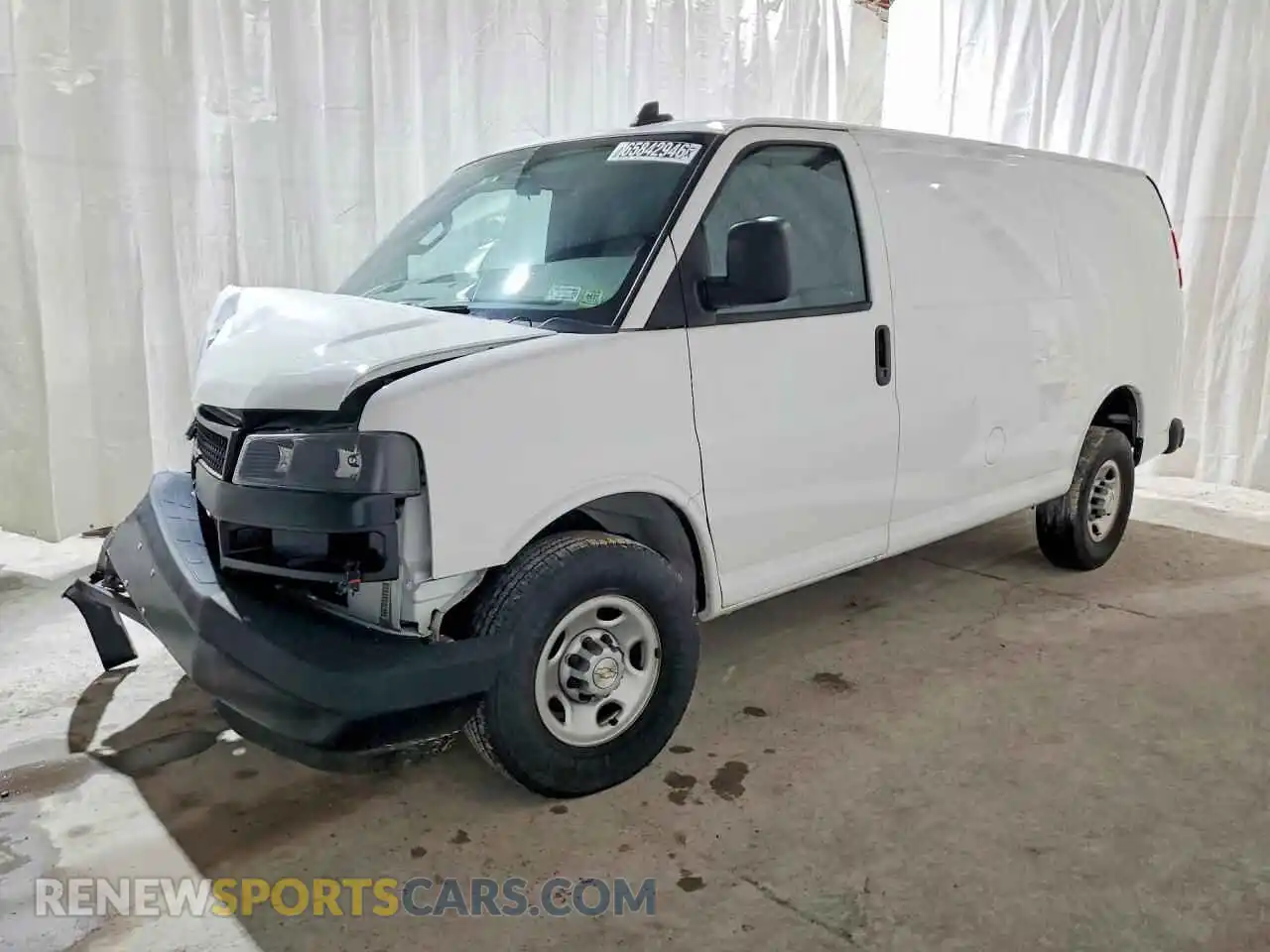 1 Фотография поврежденного автомобиля 1GCWGAFP0P1108199 CHEVROLET EXPRESS 2023