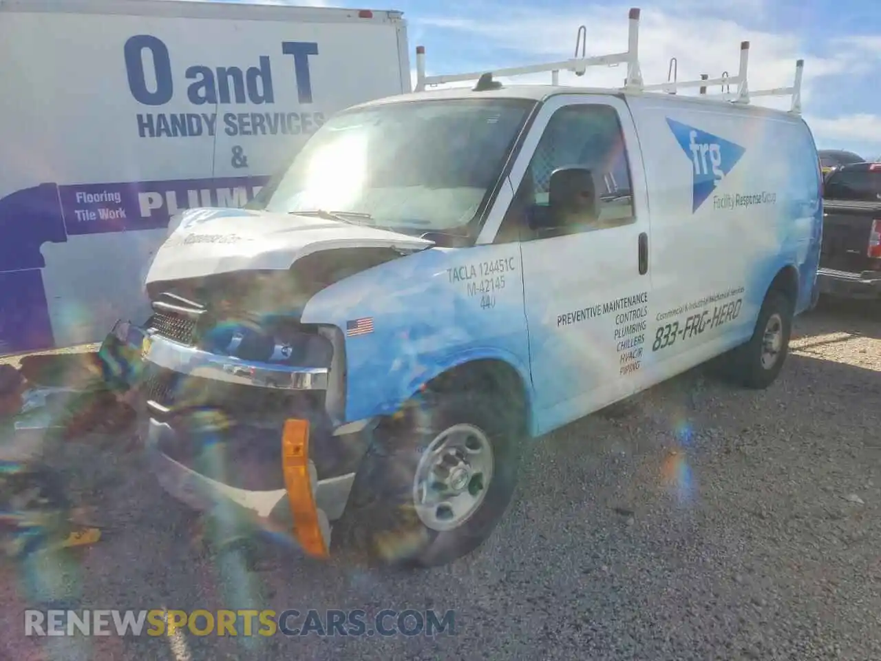 1 Photograph of a damaged car 1GCWGAFP0P1209551 CHEVROLET EXPRESS 2023