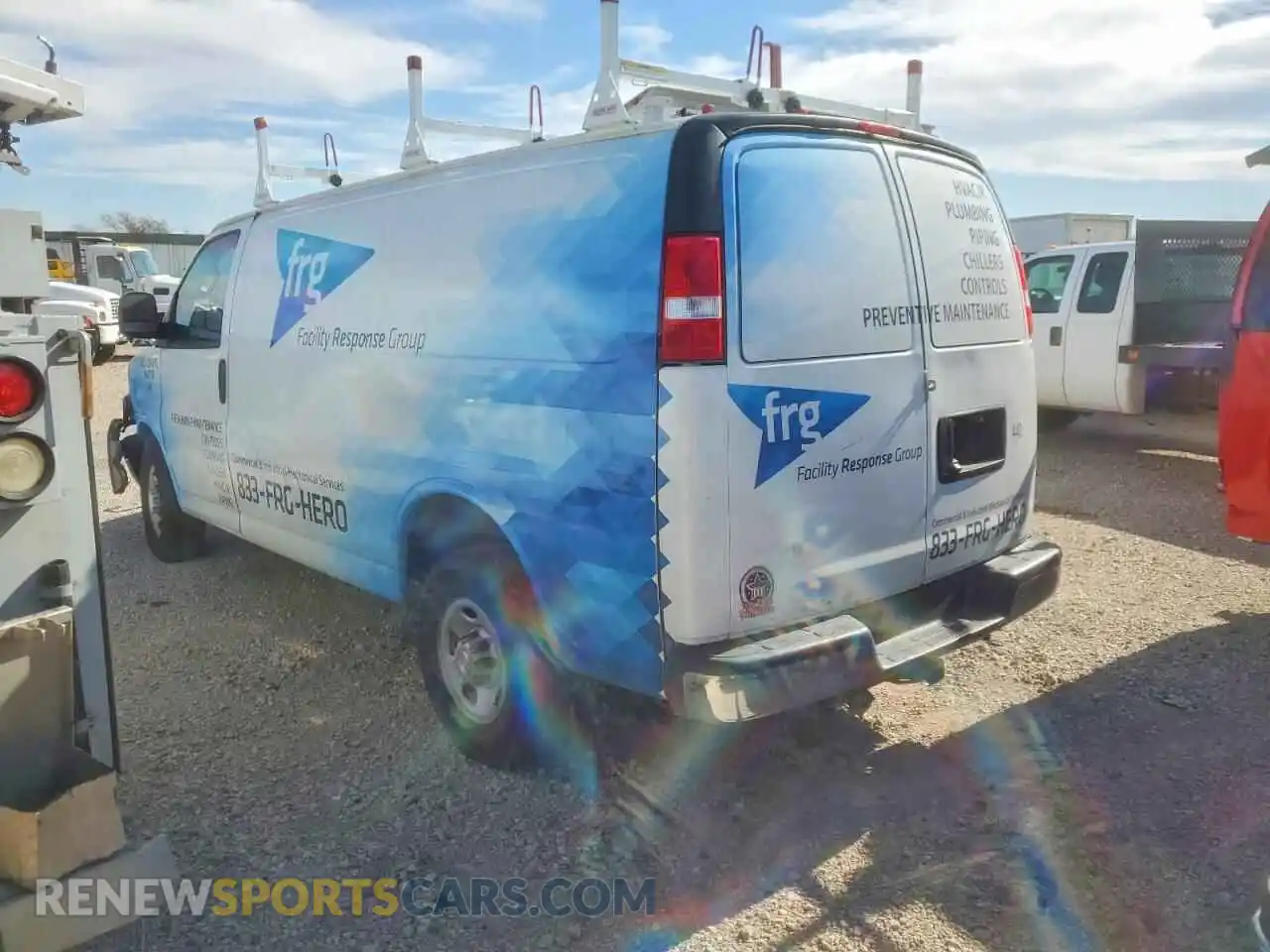 2 Photograph of a damaged car 1GCWGAFP0P1209551 CHEVROLET EXPRESS 2023