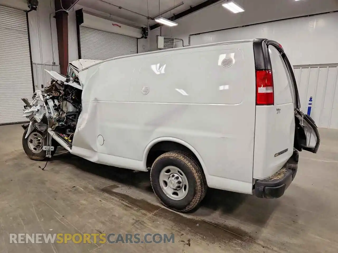 2 Photograph of a damaged car 1GCWGAFP0P1242713 CHEVROLET EXPRESS 2023