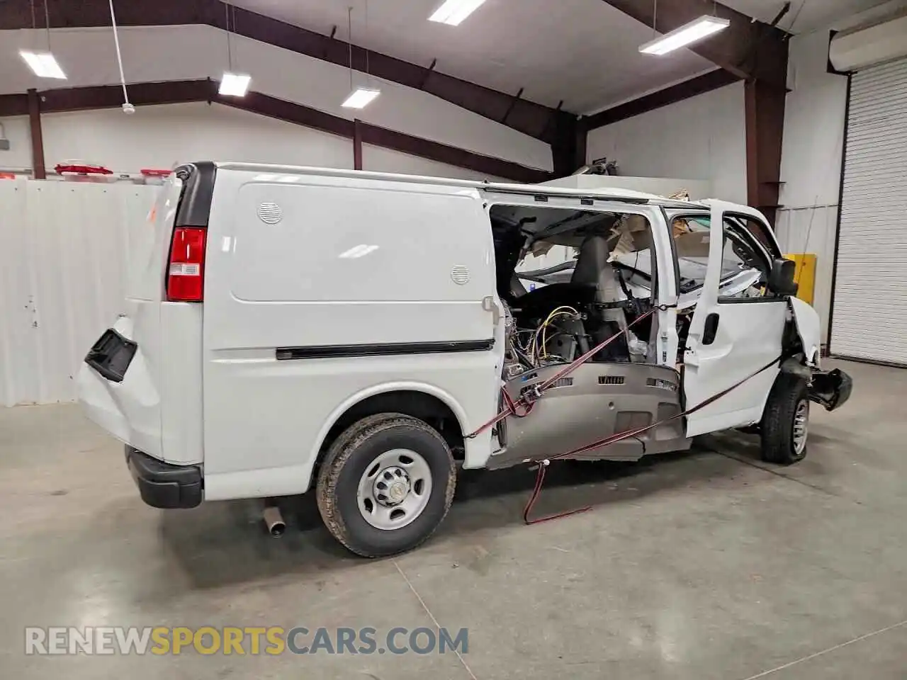 3 Photograph of a damaged car 1GCWGAFP0P1242713 CHEVROLET EXPRESS 2023
