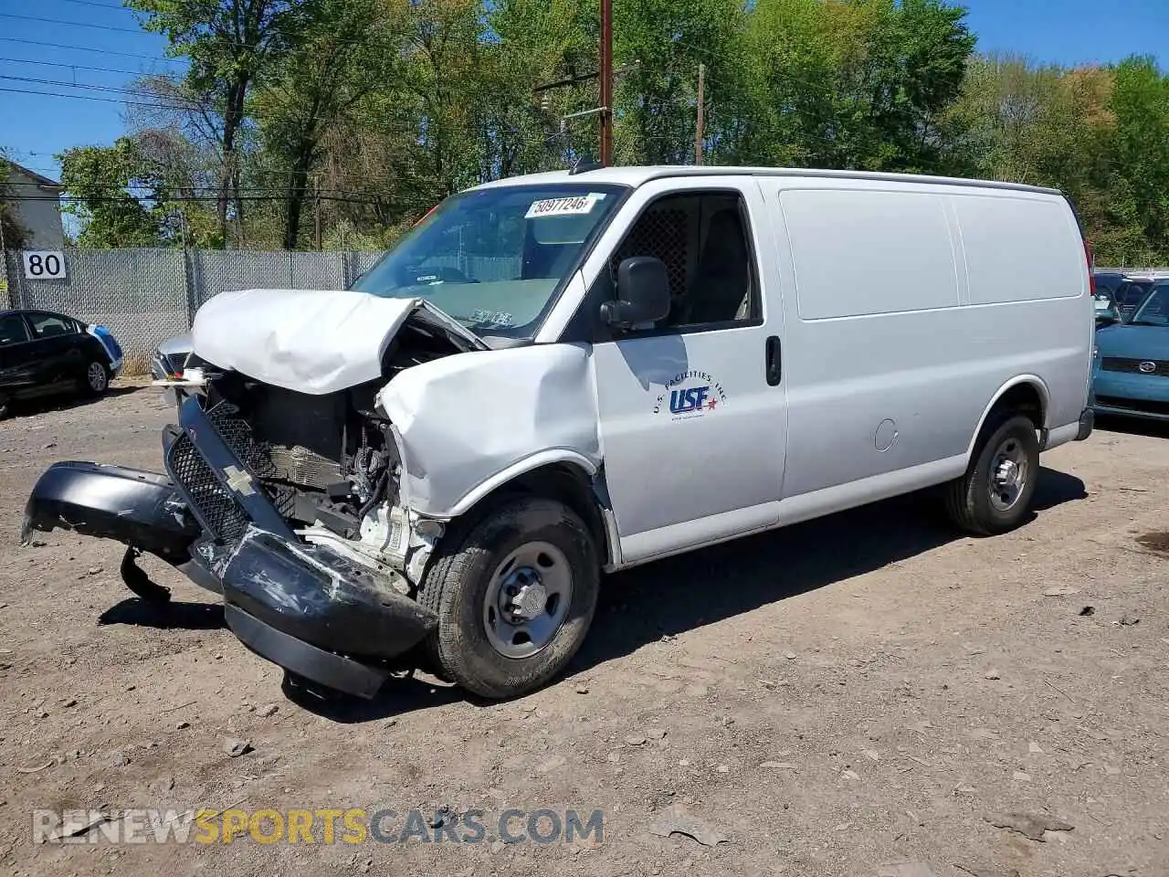 1 fotografías del automóvil dañado 1GCWGAFP1P1103464 CHEVROLET EXPRESS 2023