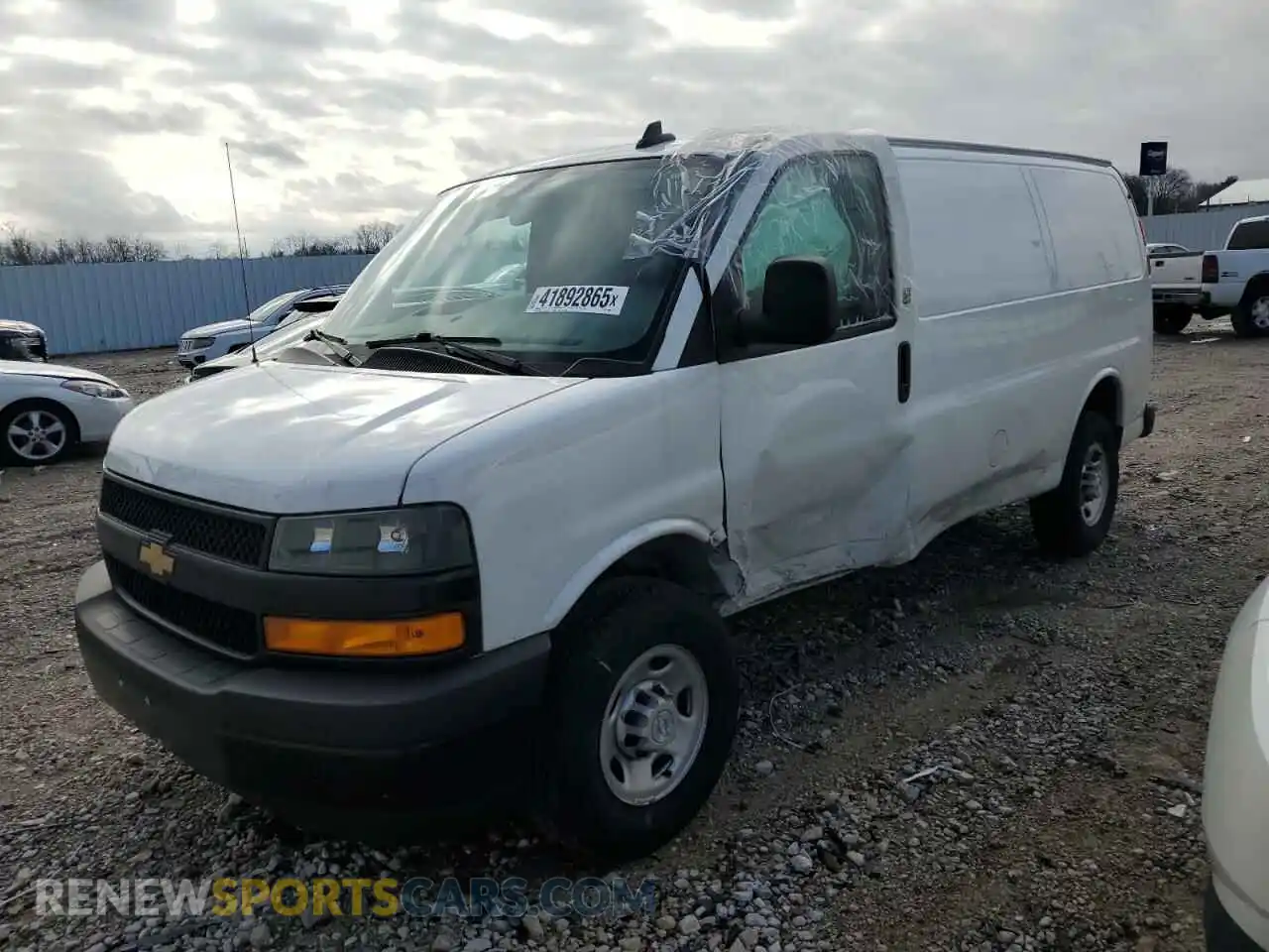 1 Photograph of a damaged car 1GCWGAFP4P1260339 CHEVROLET EXPRESS 2023