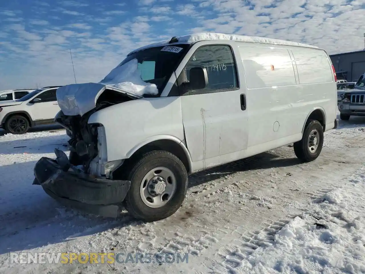 1 Photograph of a damaged car 1GCWGAFP5P1180905 CHEVROLET EXPRESS 2023