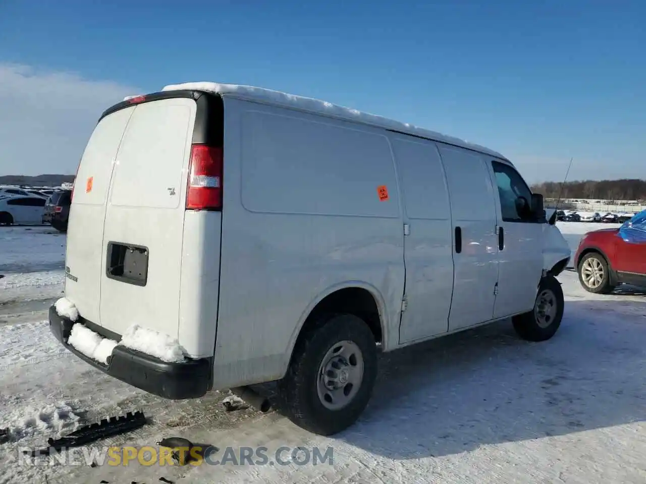 3 Photograph of a damaged car 1GCWGAFP5P1180905 CHEVROLET EXPRESS 2023