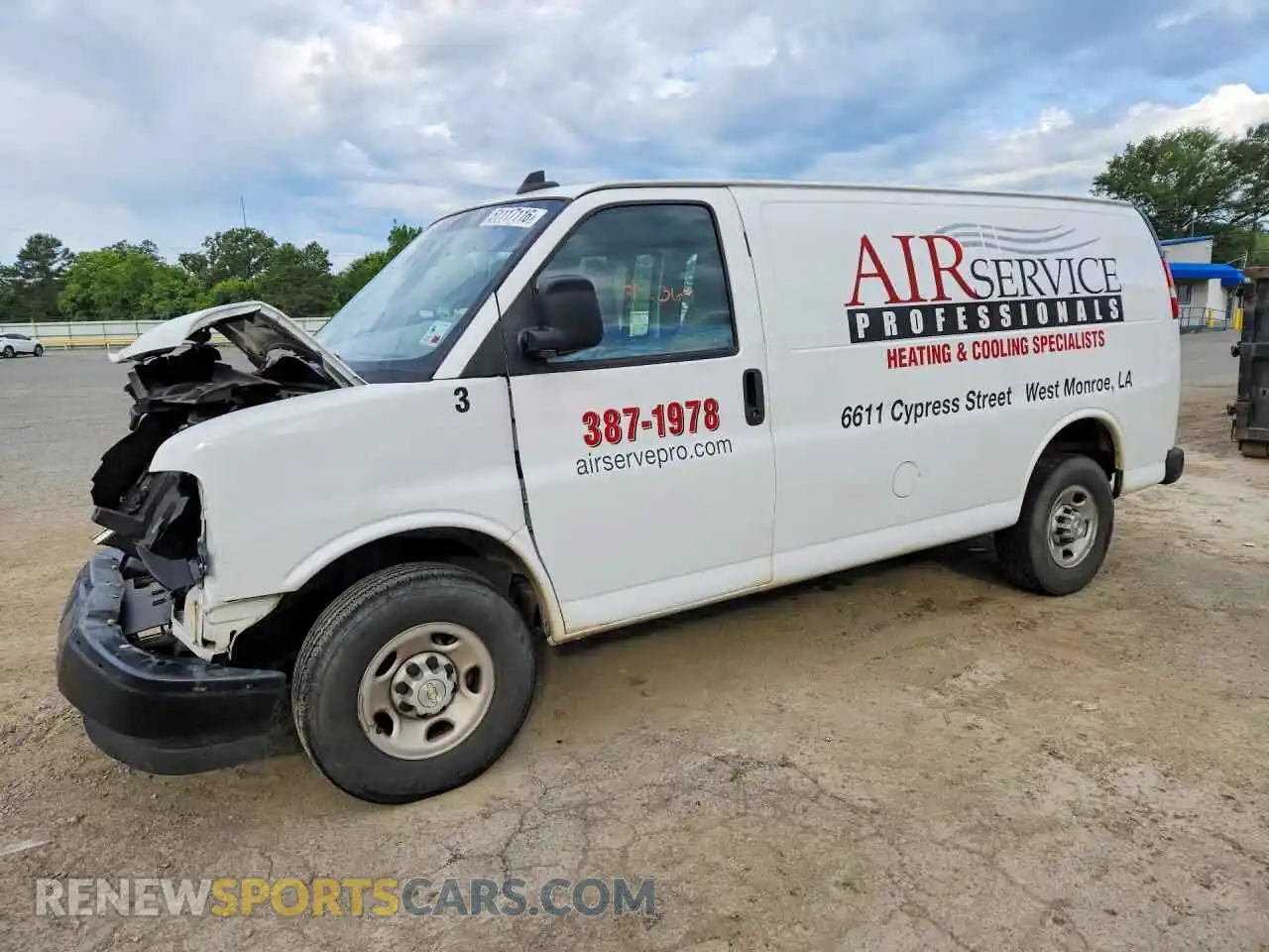1 Photograph of a damaged car 1GCWGAFP5P1247910 CHEVROLET EXPRESS 2023