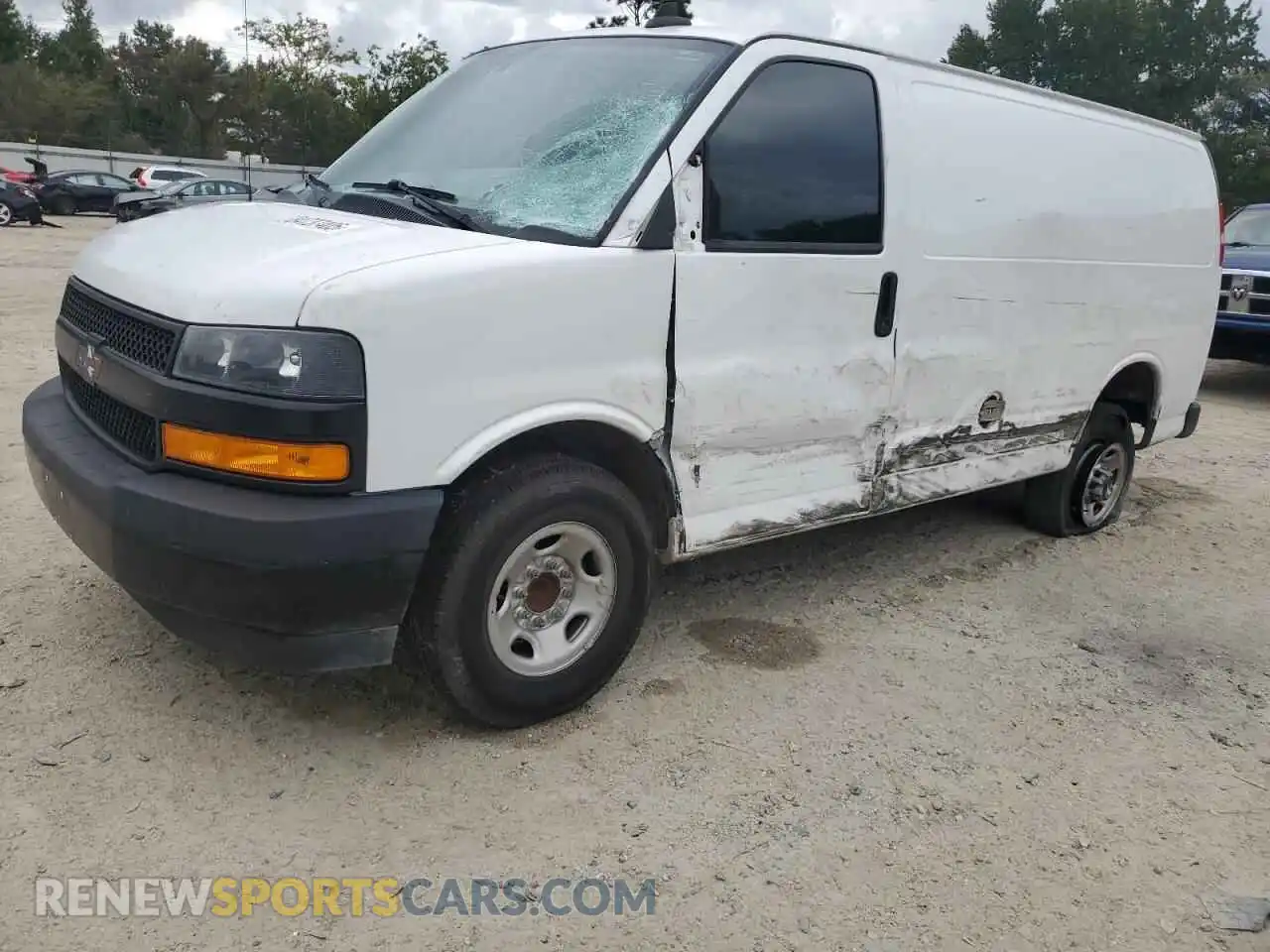 1 Photograph of a damaged car 1GCWGAFP6P1113701 CHEVROLET EXPRESS 2023