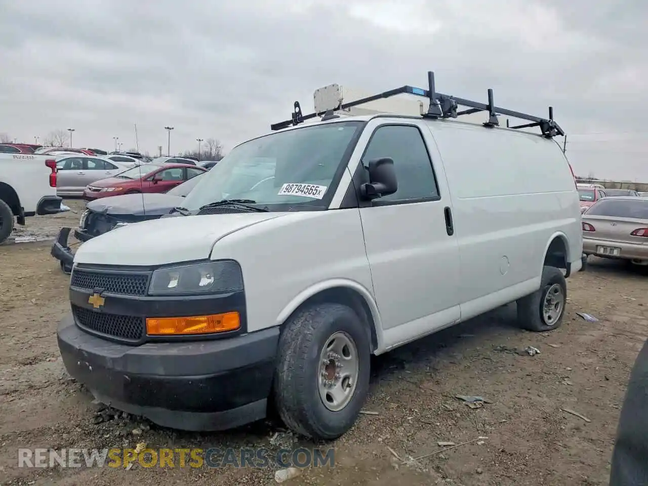 1 Photograph of a damaged car 1GCWGAFP9P1132596 CHEVROLET EXPRESS 2023