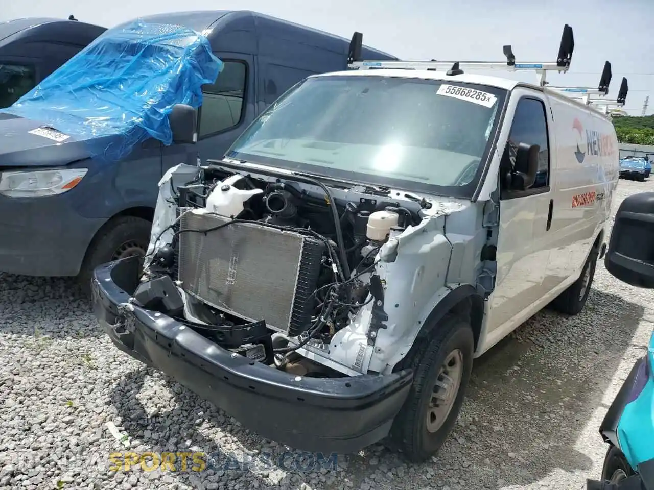 1 fotografías del automóvil dañado 1GCWGAFP9P1156011 CHEVROLET EXPRESS 2023