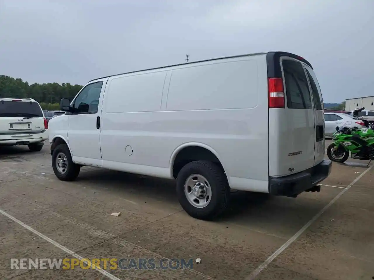 2 Photograph of a damaged car 1GCWGAFPXP1160763 CHEVROLET EXPRESS 2023