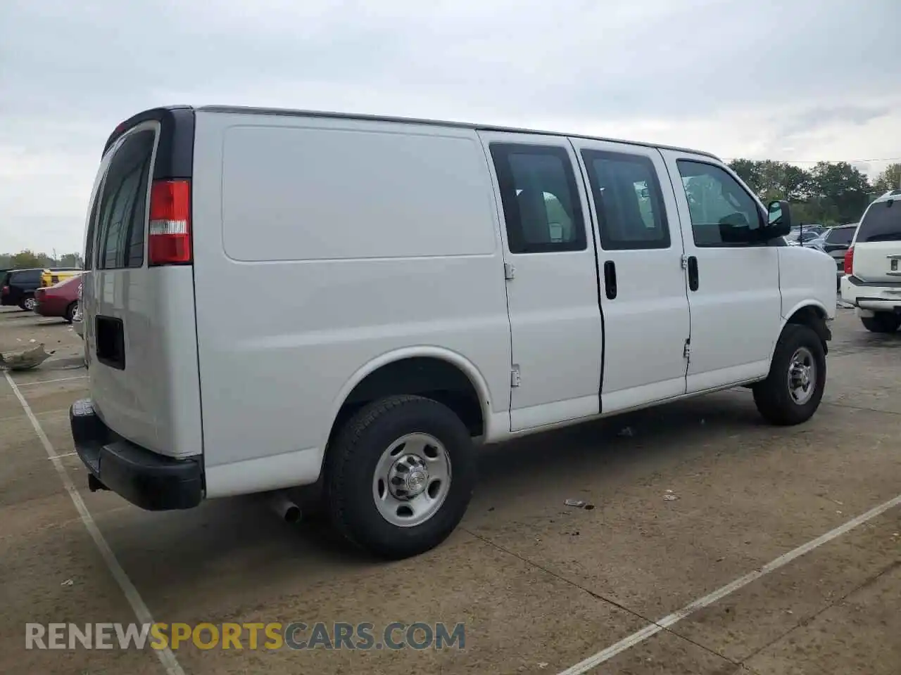 3 Photograph of a damaged car 1GCWGAFPXP1160763 CHEVROLET EXPRESS 2023