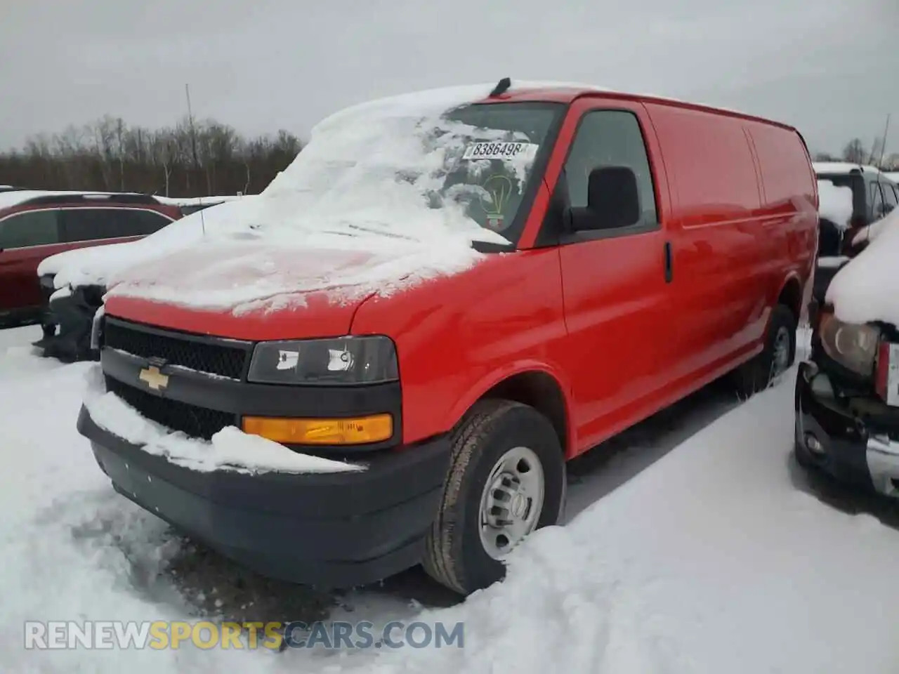 1 fotografías del automóvil dañado 1GCWGAFPXP1189244 CHEVROLET EXPRESS 2023