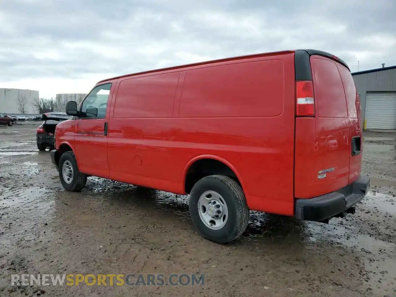 2 fotografías del automóvil dañado 1GCWGAFPXP1189244 CHEVROLET EXPRESS 2023
