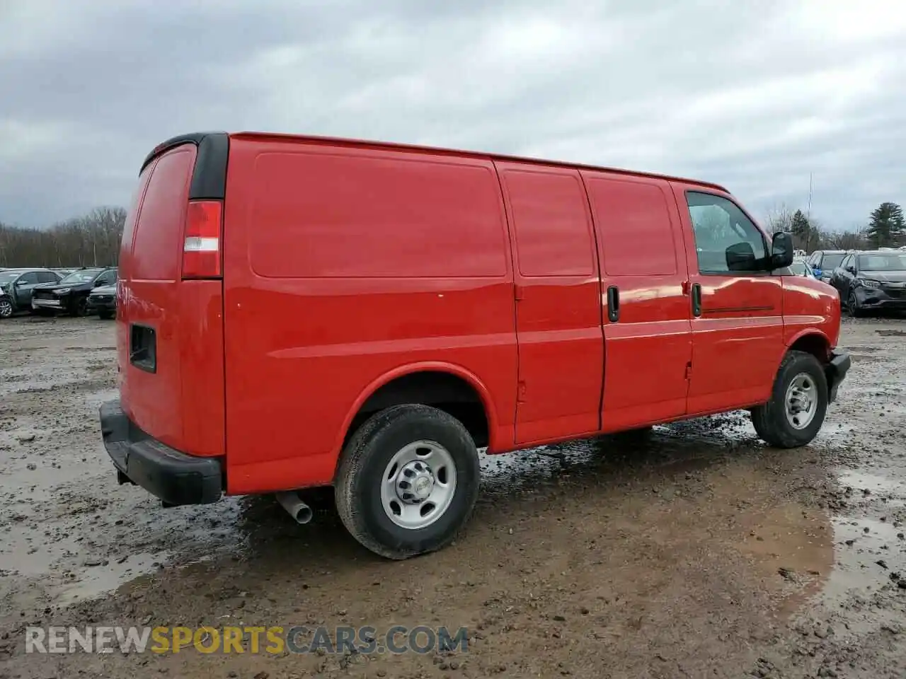 3 fotografías del automóvil dañado 1GCWGAFPXP1189244 CHEVROLET EXPRESS 2023