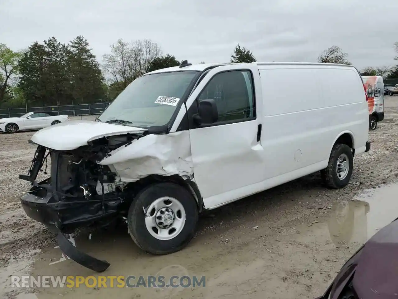 1 Photograph of a damaged car 1GCWGAFPXP1224672 CHEVROLET EXPRESS 2023